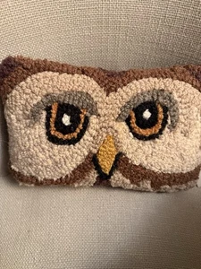 Neu Chandler 4 Ecken Wolle Eule Dekor Überwurf Kissen Anhänger 8x11 - Bild 1 von 6