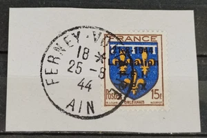 Local France 1944 Liberation Overprint Used Stamped GEX - Picture 1 of 1