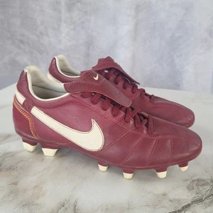 Nike Tiempo Brasiliero R10 Ronaldinho Soccer Shoes Mens 7 Leather Cleats FG - Picture 1 of 16