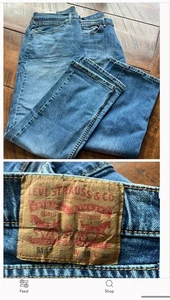 Pantalones de mezclilla para hombre 2 Pr Levi’s 514 pierna recta 35x30 azul - Imagen 1 de 2
