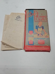 RARE Vintage 1950s PRESSING CLOTH Unused Cadie Chemical Processed Ironing - Picture 1 of 2
