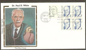 US SC # 2170 Dr Paul D. White .Colorano Silk Cachet - Picture 1 of 1