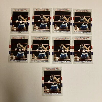 Lot of 9 Impel 1991 USA Olympic Cards Sugar Ray Leonard Boxing Hall of Fame #29 - Image 1 of 4