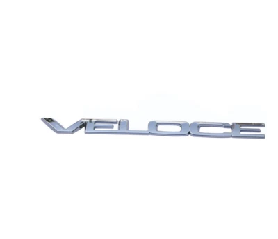 For Alfa Romeo Veloce Emblem Sticker Boot Trunk Rear Badge Silver - Image 1 of 2