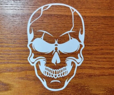 Evil Skull Sticker Scary Skeleton Decal Car Truck Window Vinyl skulls 3.0 - Image 1 of 4