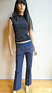 Impresionantes pantalones de vestir vaqueros LOUIS VERDAD TALLA 6 $$$ - Imagen 1 de 5
