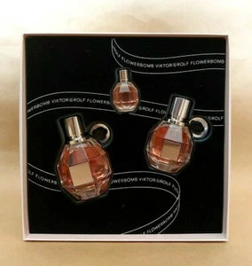 VIKTOR & ROLF FLOWERBOMB Gift Set 3 pc ED PARFUM Spray 1.7 + 1.0 + 0.24 oz - Picture 1 of 3