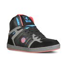 DVS Honcho High-Top Skate Shoes - Black/Charcoal/Red/Blue