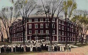 Currier Hall Iowa State University Iowa City IA 1910c postcard - Picture 1 of 2