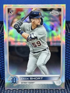 2022 Topps Chrome ZACK SHORT Detroit Tigers RC Rookie Refractor - Picture 1 of 2