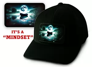 "UNCHAINED MELODY" Mindset Removable Metal Patch - Black Curved Bill CYO 4K Art - Picture 1 of 3