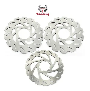 Front & Rear Racing Brake Disc Rotors for Yamaha Banshee 350 YFZ350 90-2006 - Picture 1 of 10