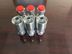 (6 pc)10643 8-8 STYLE HYDRAULIC HOSE FITTINGS. 1/2" Hose 1/2" FEMALE JIC - Picture 1 of 3