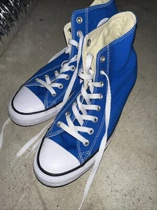 Converse All Star Chuck Taylor Blue High Top Men 8 Womans 10 - Imagen 1 de 7