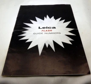 Leica Flash Guide Numbers Photography Guide for M rangefinder cameras - Picture 1 of 5