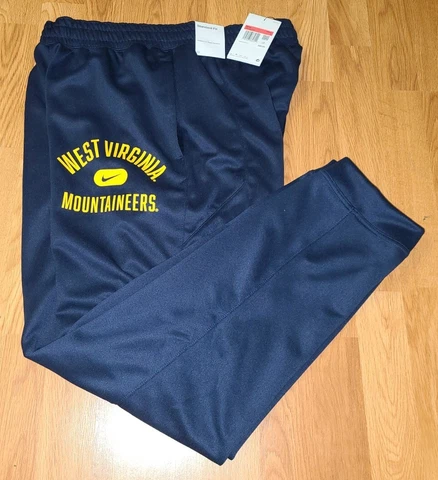 $65 Nike WVU West Virginia Mountaineers Joggers Sweatpants DD6391 Size Large NWT Cover