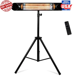 Infrared Electric Heater Indoor Outdoor Portable Remote Wall Mount 1500W Timer - Picture 1 of 4