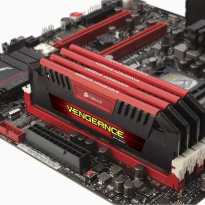 Corsair VENGEANCE Pro 32GB 16GB 8GB 4G DDR3 2400MHz OC PC3-19200U Memory LOT Red - Image 1 of 4