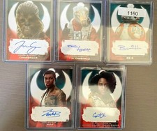 2018 Topps Star Wars The Last Jedi- SERIES 2  RED /99  Autograph Card - YOU PICK