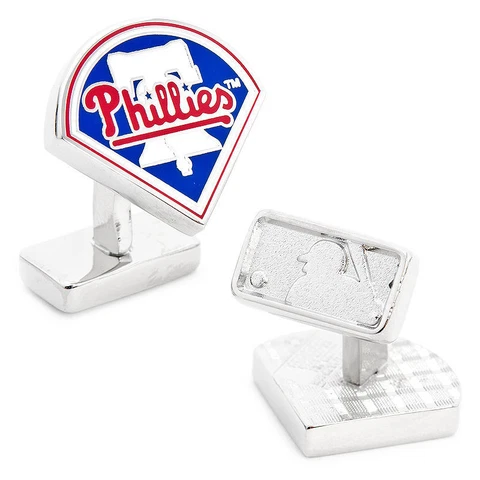 Philadelphia PHILLIES Palladium CUFFLINKS licensed by MLB NEW in Box 55% Off! Cover