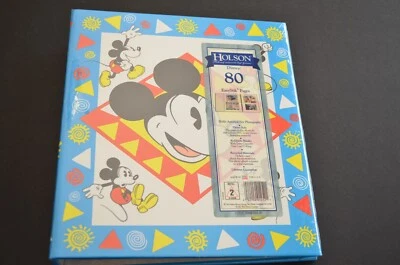 Vintage Disney Mickey Mouse Unlimited MINI PHOTO ALBUM - 4x6 or 3-1/2"x5"  - Image 1 of 4