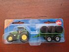 Siku 1632 John Deere 7530 with Bale Trailer 1:87 scale toy John Deeres Tractors