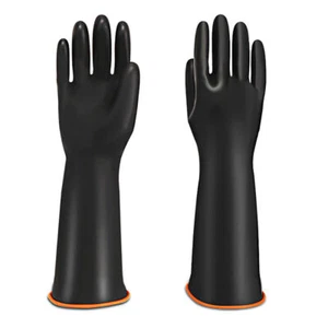 Gummihandschuhe Lang 35-45cm aus Naturlatex Arbeitshandschuhe Latexhandschuhe DE - Bild 1 von 10