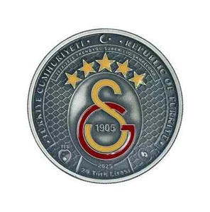 Silbermünze Galatasaray FC Türkiye 25th Championship 2025 limitiert - Bild 1 von 5