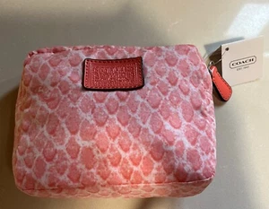 Neu mit Etikett Coach Pfirsich mehrfarbig Signature Druck faltbar verpackbar Einkaufstasche F67841 - Bild 1 von 7