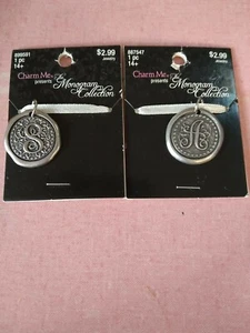 Jewelry making charms 2 pcs Charms for Jewelry Making  the initals A & S  - Picture 1 of 5