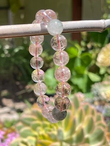 Garden Rutile Quartz Beaded Bracelet High Quality Natural Crystal 11mm (#4) - Picture 1 of 8
