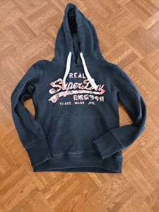 Superdry Hoodie Kapuzenpullover Gr.S/36/38 Blau Blumen Marine - Bild 1 von 3