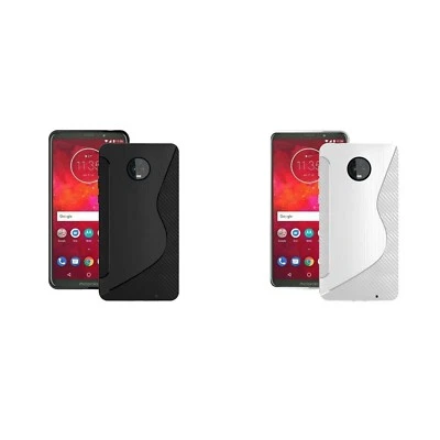 Case For Motorola Moto Z3 Play S-Line Silicone Gel Skin Shockproof Phone Cover - Image 1 of 3