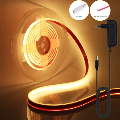 Neon COB LED Streifen 12V 24V Stripe Band Selbstklebend IP68 Wasserdicht Außen - Bild 1 von 4
