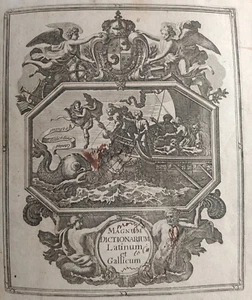 Pietra Danet Magnum Dizionario Latino e Gallicum 1691 Dizionario Vecchio 24 - Foto 1 di 10
