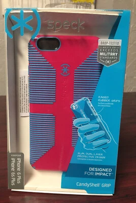 Speck Candy Shell Grip Case For iPhone 6 Plus & 6s Plus Hot Pink & Blue - Image 1 of 4