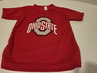 Camiseta de fútbol americano Franklin, Ohio State Buckeyes para niños roja mediana OSU NCAA Foto 1 de 4