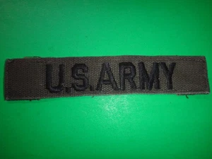 US ARMY Green OD Pocket Tape Subdued Patch From Vietnam War Era - Picture 1 of 3