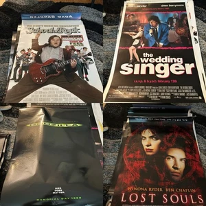 Lote de más de 15 carteles de películas 27x40 todos los carteles originales terror años 90 2000 ¡Mira! - Imagen 1 de 18