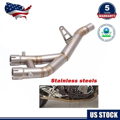 Tubo de enlace de escape medio deslizable 55 mm puntas silenciadoras para Yamaha YZF R1 R1M 2015-2025 Foto 1 de 4
