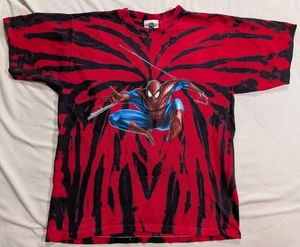 Vtg Spiderman Shirt Large Universal Studios Islands of Adventure TieDye Y2K 2000 - Picture 1 of 11