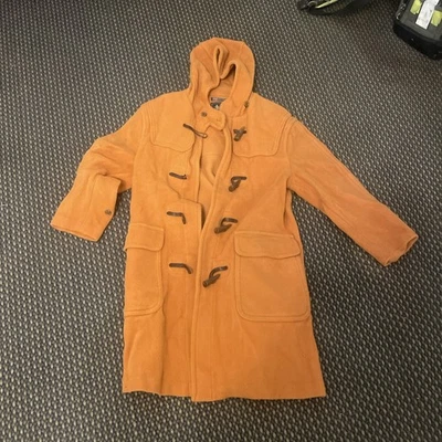 Gloverall Coat Duffle Size M Wool England Original Toggle Hooded (rare orange) - Image 1 of 4