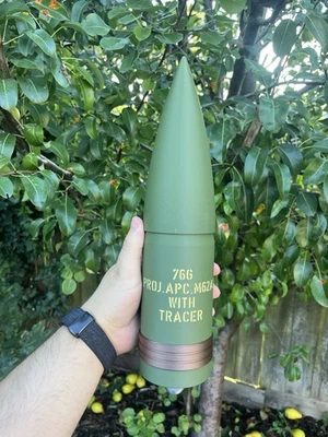 76mm M1 APC Anti-Tank Shell - 3D Printed Replica - Case Filler Multicolour Print - Image 1 of 4