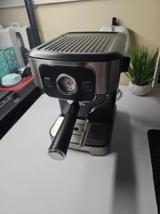 Jassy Espresso Machine with Milk Frother & Pressure Gauge – Assembled, No Box - Picture 1 of 5