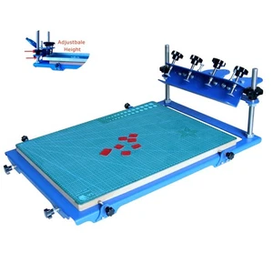 INTBUYING Desktop 1 Color Silk Screen Printing Machine 15.7x20.47in Printing Are - Picture 1 of 11