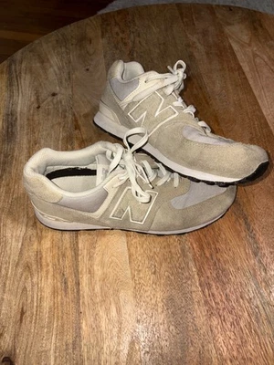 Zapatillas New Balance Classic 574 para niños talla 6 gris blanco gamuza con cordones Foto 1 de 4