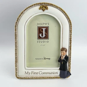 Marco de fotos de vidrio de primera comunión vintage para 4x6 - Imagen 1 de 6