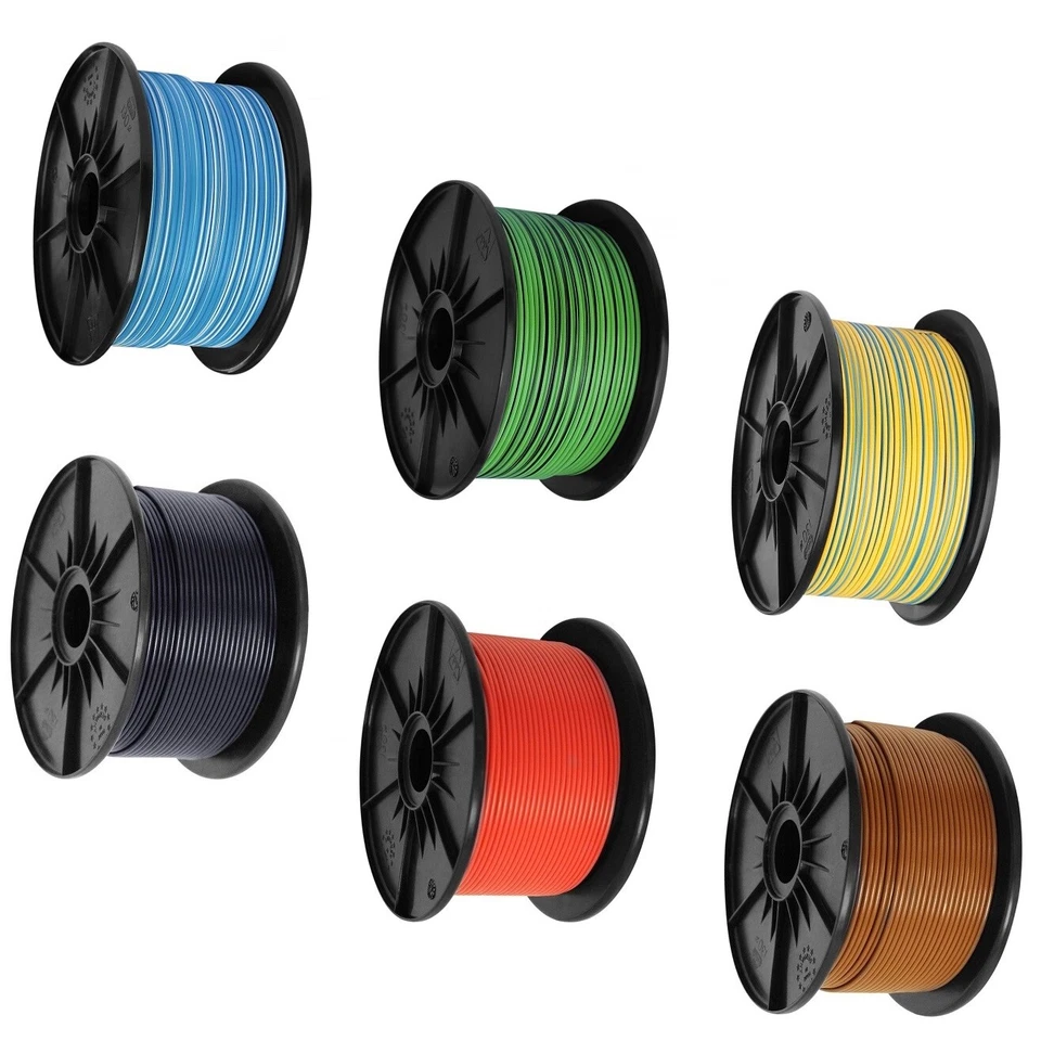 AK-PARTS 100m Auto Kabel FLRy 0,5 mm² Kfz Fahrzeugleitung Leitung Litze Aderleitung Spule