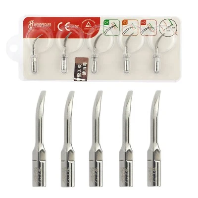 5pcs Woodpecker Dental Ultrasonic Scaler Tips G2 Supragingival Scaling EMS UDS - Image 1 of 4
