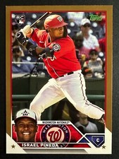 Israel Pineda 2023 Topps Gold Rookie Card /2023 Washington Nationals #447
